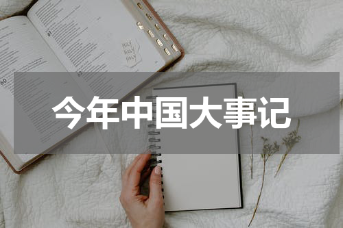 今年中国大事记