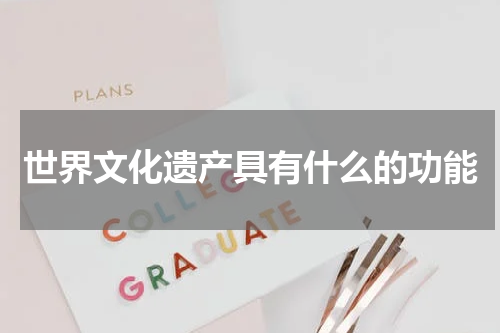 世界文化遗产具有什么的功能