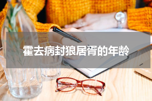 霍去病封狼居胥的年龄