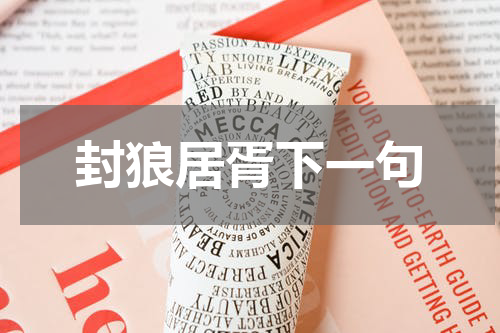 封狼居胥下一句