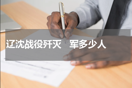 辽沈战役歼灭   军多少人