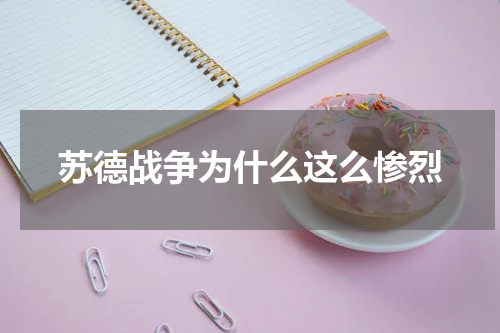 苏德战争为什么这么惨烈