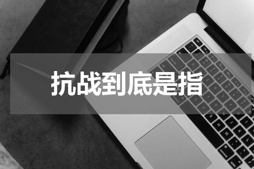 抗战到底是指