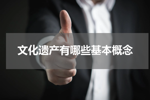 文化遗产有哪些基本概念