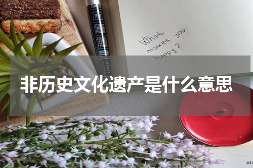 非历史文化遗产是什么意思