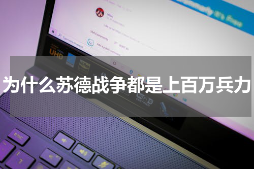 为什么苏德战争都是上百万兵力