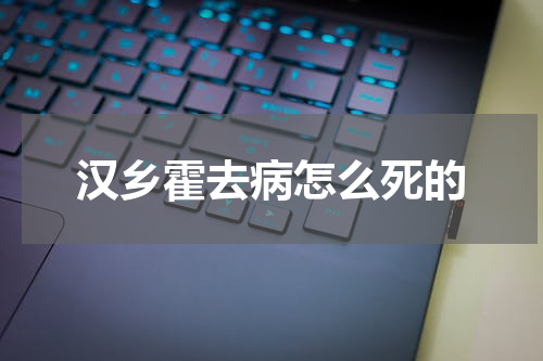 汉乡霍去病怎么死的
