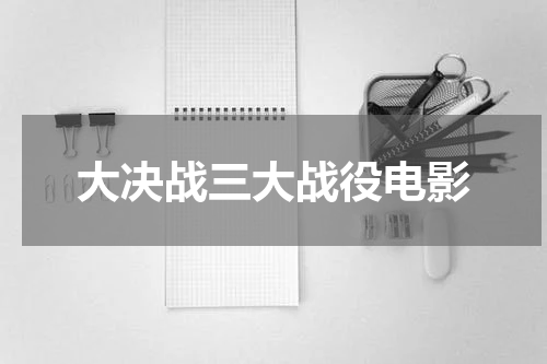 大决战三大战役电影