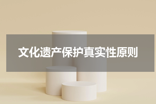 文化遗产保护真实性原则