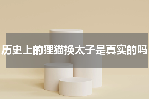 历史上的狸猫换太子是真实的吗