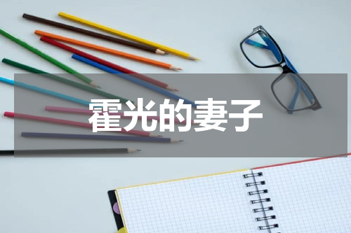 霍光的妻子