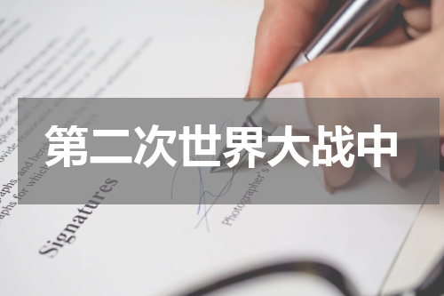 第二次世界大战中