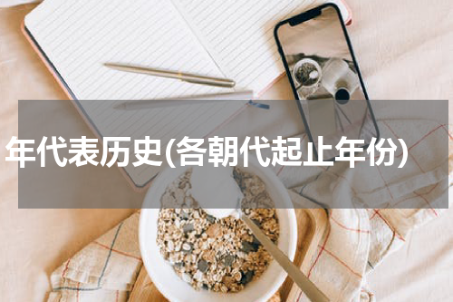 年代表历史(各朝代起止年份)