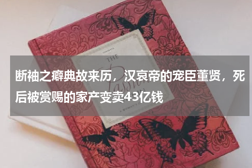 断袖之癖典故来历，汉哀帝的宠臣董贤，死后被赏赐的家产变卖43亿钱
