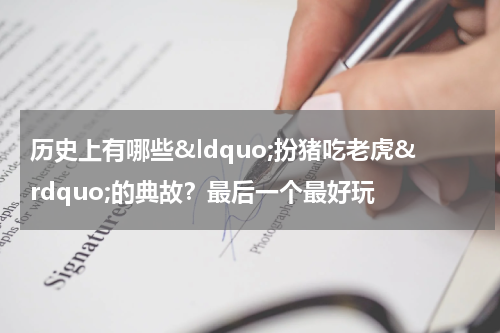 历史上有哪些&ldquo;扮猪吃老虎&rdquo;的典故？最后一个最好玩