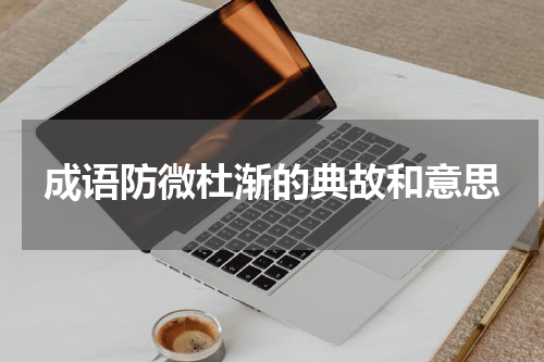 成语防微杜渐的典故和意思